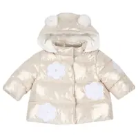 Jacheta copii Chicco matlasata cu gluga, bej cu model, 87774-65MFCO