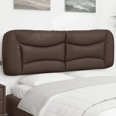 vidaXL Pernă pentru tăblie pat, Hvar, maro, 160 cm, piele artificială