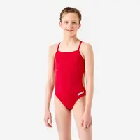 Costum de baie întreg înot Arena solid Roșu Fete