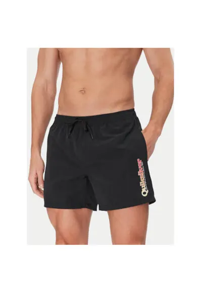 Pantaloni scurti de baie barbati EQYJV04141 - Poliester - Negru - Negru