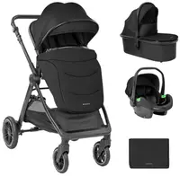 Cărucior combinat 3 în 1 KikkaBoo - Ava, Black