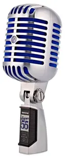 Microfon Shure - Super 55 Deluxe, argintiu/albastru