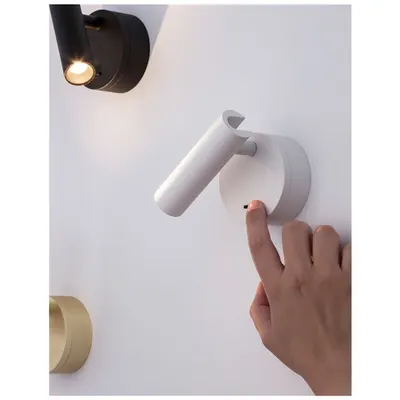 Plafoniera CLIP Nisipiu Alb Aluminiu, Rotating & Adjustable LED Philips 3 Wat Intrerupator On/Off 190Lm 3000K IP20