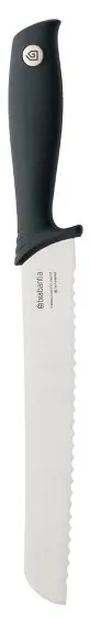 Cuțit pâine Brabania - Tasty+, gri închis, 20 cm