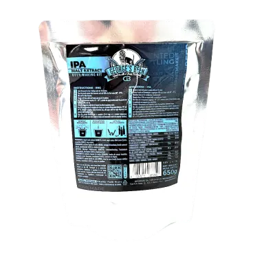 Malt bere George's Beer IPA 650 gr (pentru 5L bere) + drojdie fermentare 2,5 gr - Default Title