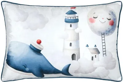 Pernă decorativă STOF - Moby, 40 x 60 cm, Blue