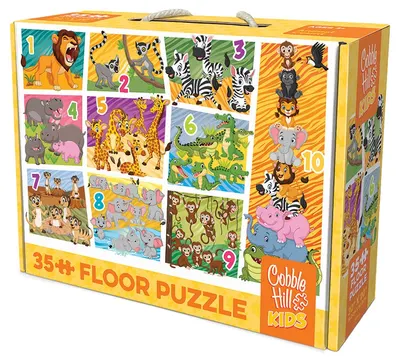 Puzzle Cobble Hill din 35 de piese - Numără animalele