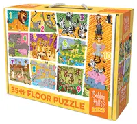 Puzzle Cobble Hill din 35 de piese - Numără animalele
