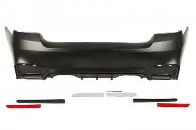 Bara spate model pachet M cu 2 degajari evacuare, grunduit potrivit BMW Seria 3 E92 2006-2013