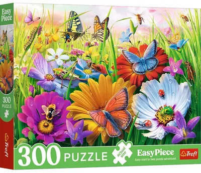 Puzzle Trefl din 300 XXL piese - Insecte în luncă