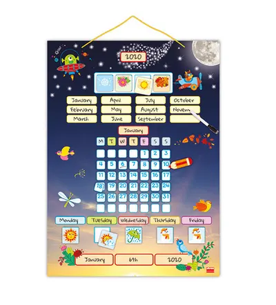 Calendar universal cu jetoane magnetice