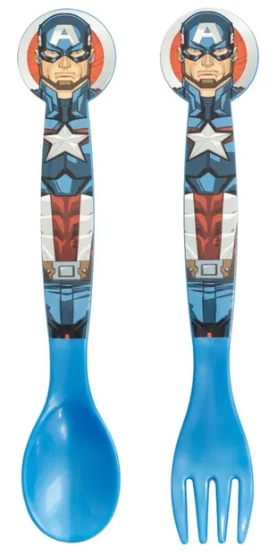 Tacâmuri din polipropilenă Stor - Avengers Heraldic Army, 2 bucăți