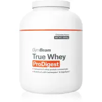 GymBeam True Whey ProDigest proteine din zer cu enzime digestive aroma Chocolate 2000 g