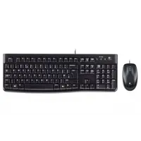 Kit Tastatura Mouse Wired USB Logitech MK120, Negru