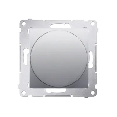 Lampa semnalizare LED ,lumina verde ,silver mat metalic