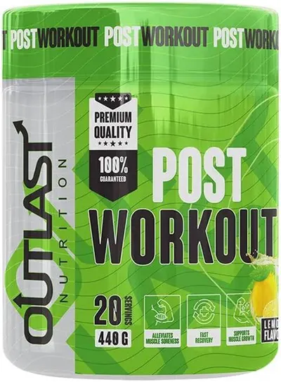 PostWorkout, Lemon, 440 g, Outlast Nutrition