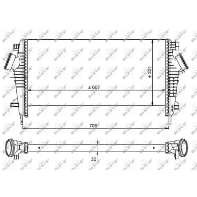 Intercooler, compresor NRF 30917