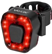 Stop bicicleta cu LED incarcare USB rezistenta la apa 100 lumeni Rosu