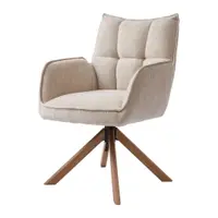 Set de scaune de sufragerie crem 2 buc. tapițat Marilla – Unique Furniture