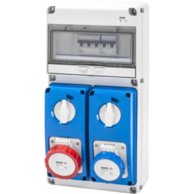 Organizator de santier Q-DIN 10 ASD - 2 IEC 309 - IP65