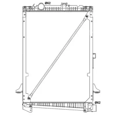 Radiator, racire motor NRF 519616