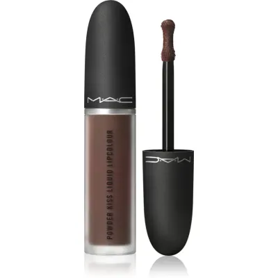 MAC Cosmetics Powder Kiss Liquid Lipcolour ruj lichid mat culoare Chestnut 5 ml