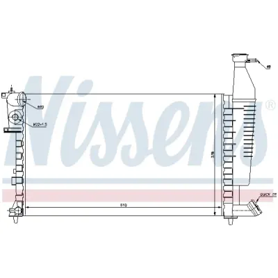 Radiator, racire motor NISSENS 63716