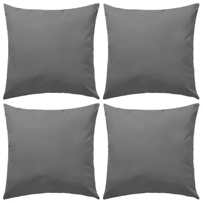 vidaXL Perne de exterior, 4 buc., gri, 45 x 45 cm