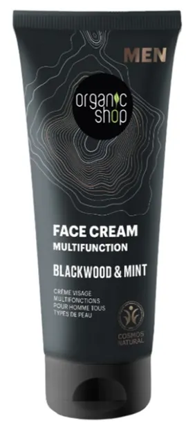Organic Shop Men Cremă de față multifuncțională Blackwood & Mint, 75 ml