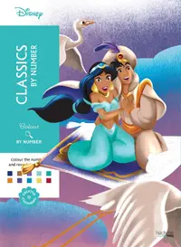 Carte de colorat după numere Hachette Heroes: Mystery Colouring - Reveal Iconic Disney Characters