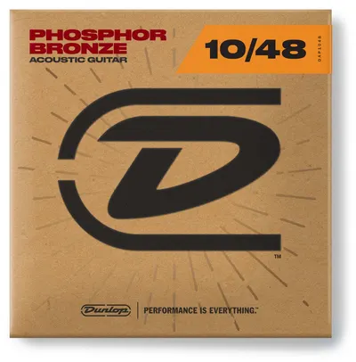 Corzi pentru chitară acustică Dunlop - Phosphor Bronze, DAP1048, 10-48