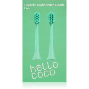 hello coco Electric Toothbrush Heads Green capete de schimb pentru periuta de dinti