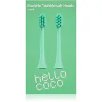 hello coco Electric Toothbrush Heads Green capete de schimb pentru periuta de dinti