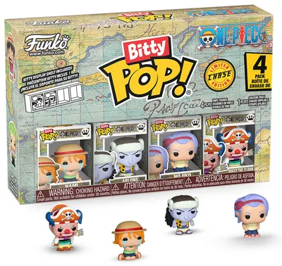 Set de figurine mini Funko Bitty POP! Animation: One Piece - 4 Pack (Series 2)