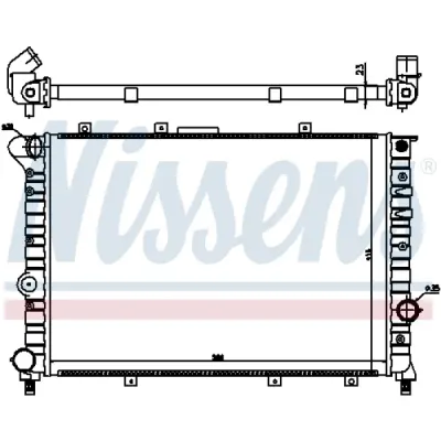 Radiator, racire motor NISSENS 60044