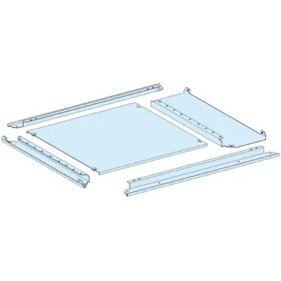 Placa presetupe simpla, PrismaSeT P, IP55, pentru tablou W 650+150mm D 400mm