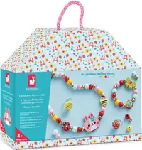 Set creativ Janod - Bijuterii DIY, 4 piese, gradina de flori