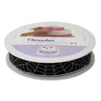 Bandă decorativă Cake Dress, pentru torturi și prăjituri, 2cm x 20m, Spider negru