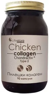 Colagen de pui Tip 2, 500 mg, 90 capsule, Lifestore