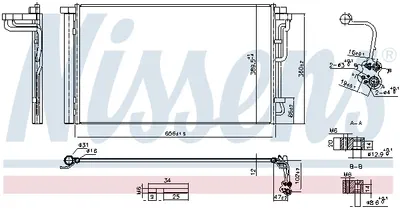 Radiator aer conditionat AC (cu uscator, aluminiu) potrivit HYUNDAI ELANTRA VI, I30 1.4 1.6 2.0 10.15