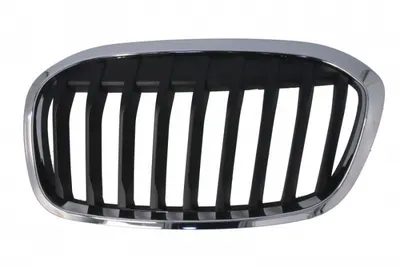 Grila radiator stanga (rama crom, negru-matt) potrivit BMW 2 Active Tourer F45, F46 01.18