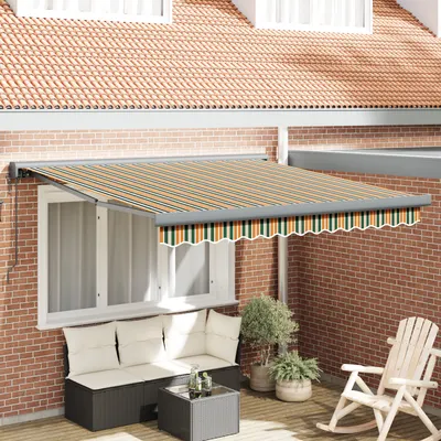 Gossi marchiza retractabila automata verde si galben 300x250 cm, material de inlocuire pentru marchiza Gossi 3x2.5 m verde si galben