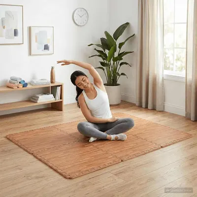 vidaXL Saltele exerciții, 12 buc., fibră lemnoasă, 4,32 ㎡, spumă EVA