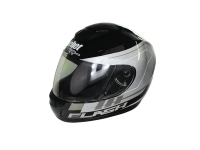 Casca moto integrala adulti, Safebet HF-123 Q245-S, culoare negru argintiu, marime S