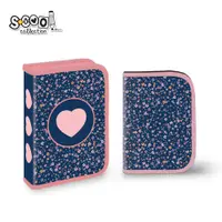 Penar neechipat, 1 fermoar, 2 extensii, pink heart, S-COOL