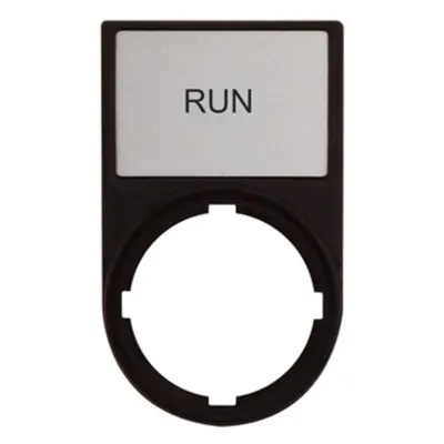 Suport cu placa 30x50m cu inscriptia RUN