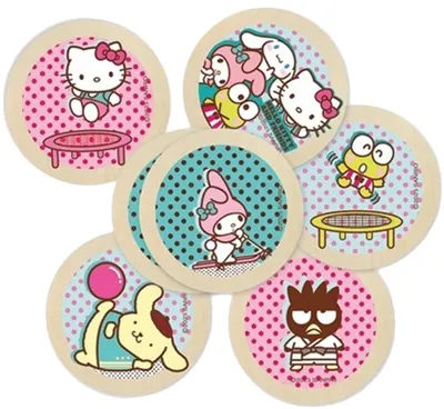 Joc de memorie din lemn Micki - Hello Kitty and friends, 38 piese
