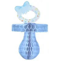 Decor suzeta albastra hartie 26 cm