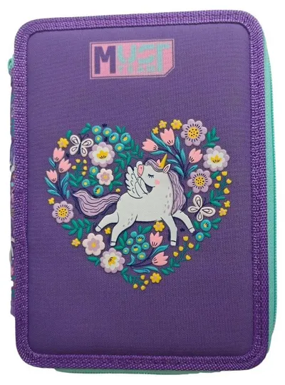 Neceser cu accesorii Must Purple Unicorn - 2 fermoare
