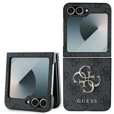 Husă Guess - Metal Logo, Galaxy Z Flip 6, gri